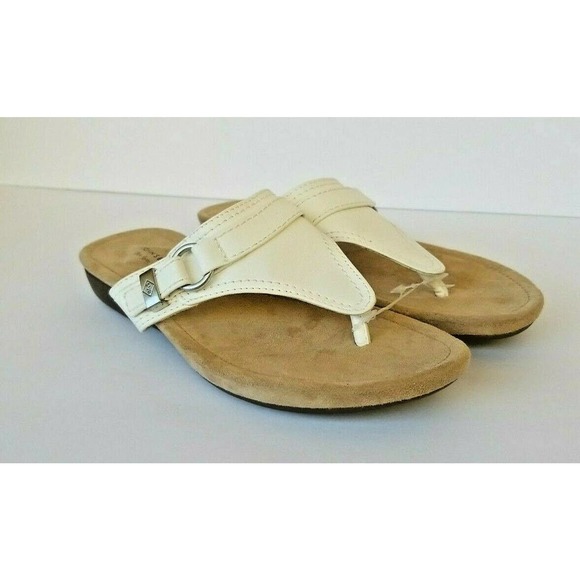 St. John's Bay Shoes - St Johns Bay Women's Sandals Size 6.5 White and Ta